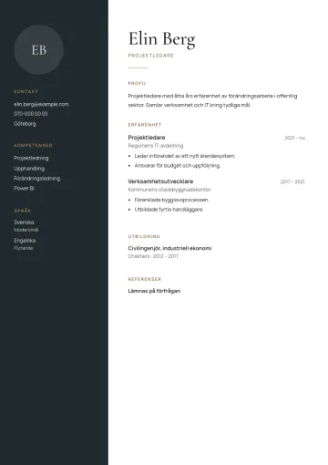 CV-mallen Ek