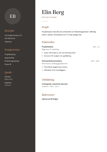 CV-mallen Granit