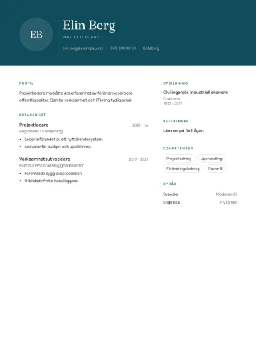 CV-mallen Hav