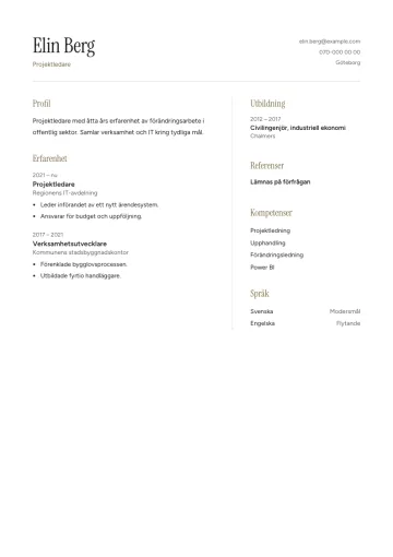 CV-mallen Kalk