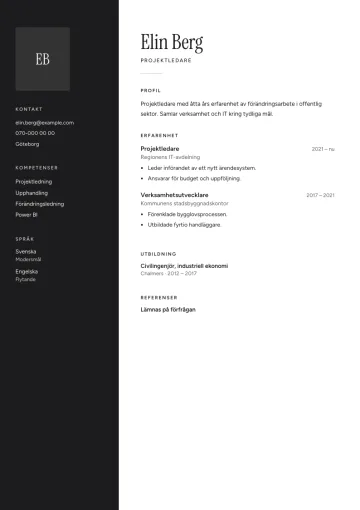 CV-mallen Kol