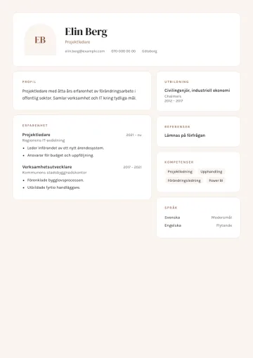 CV-mallen Lera