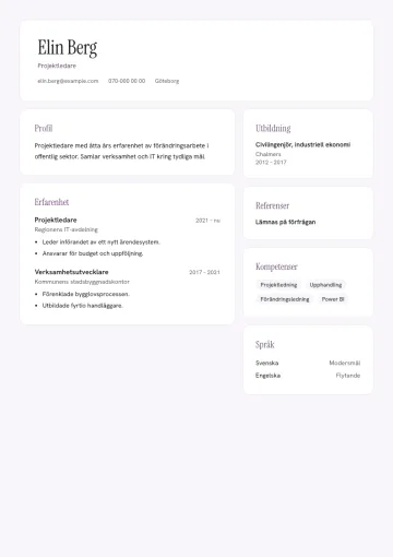 CV-mallen Ljung