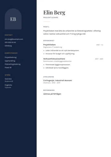 CV-mallen Natt
