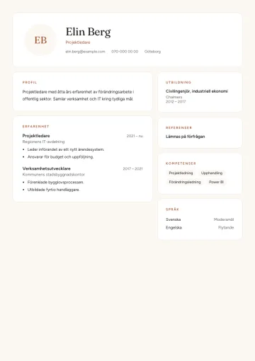 CV-mallen Rönn