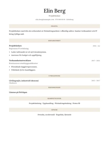 CV-mallen Rot