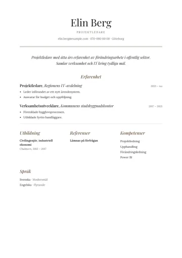 CV-mallen Slott